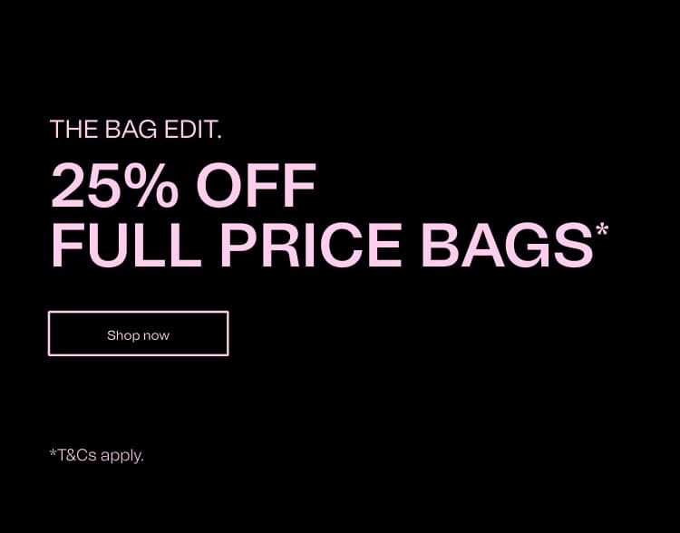 25% off full price bags