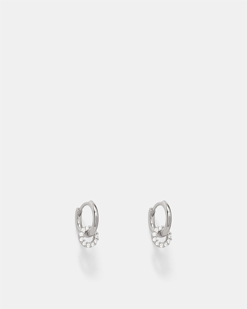 Nimbus Charm Hoop Earrings