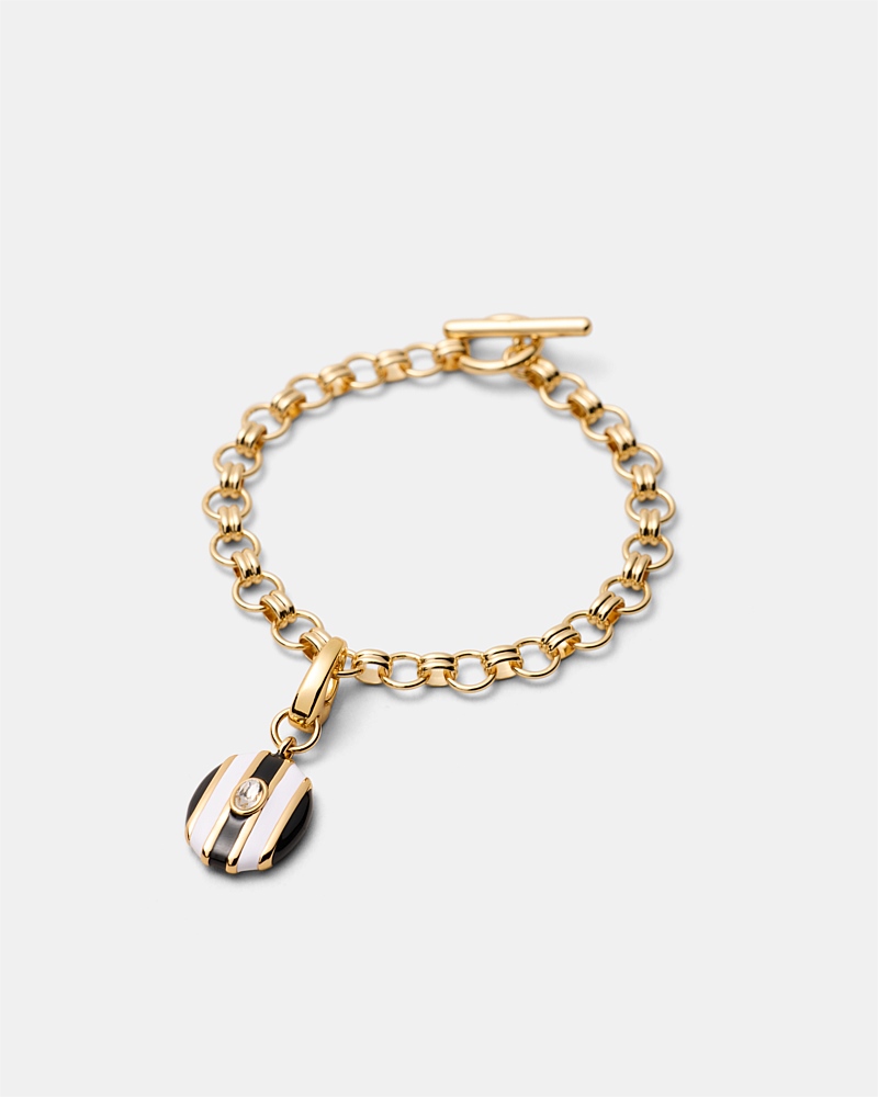 Stripe Coin Charm