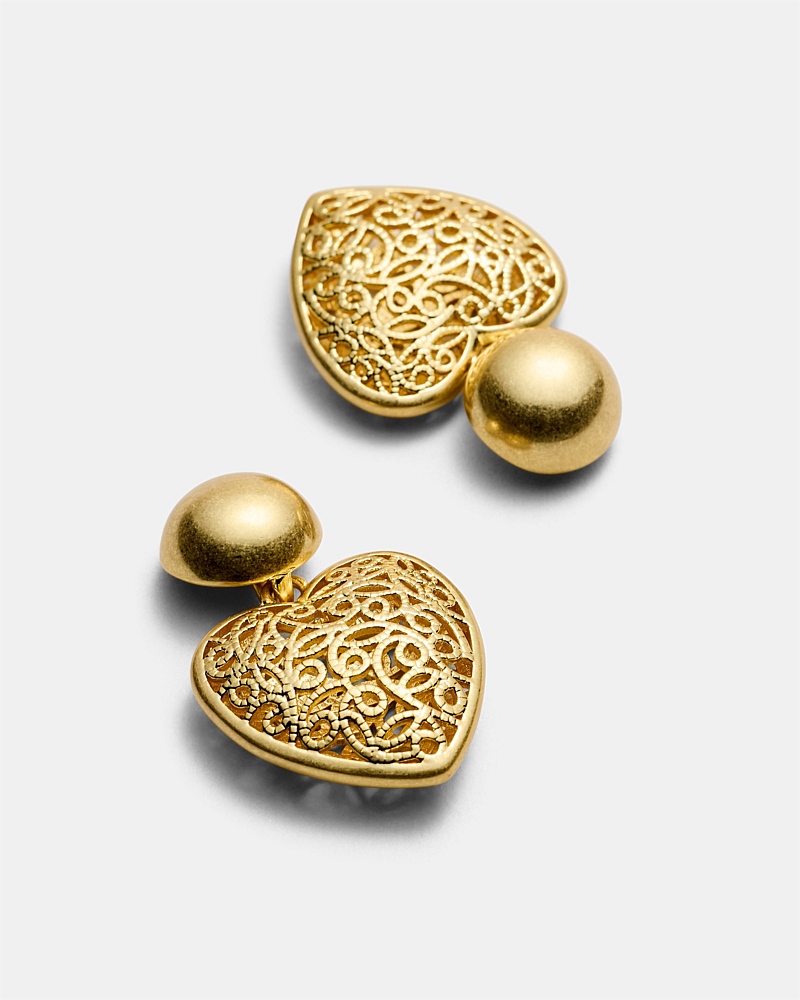 Fond Heart Drop Earrings
