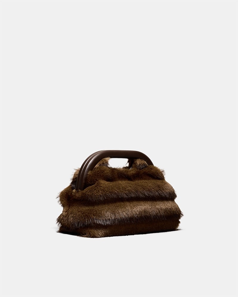 Faux Fur Frame Bag