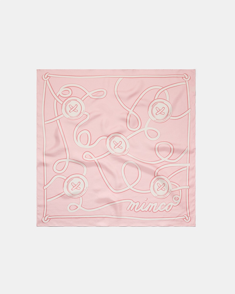 Mim Button Square Scarf