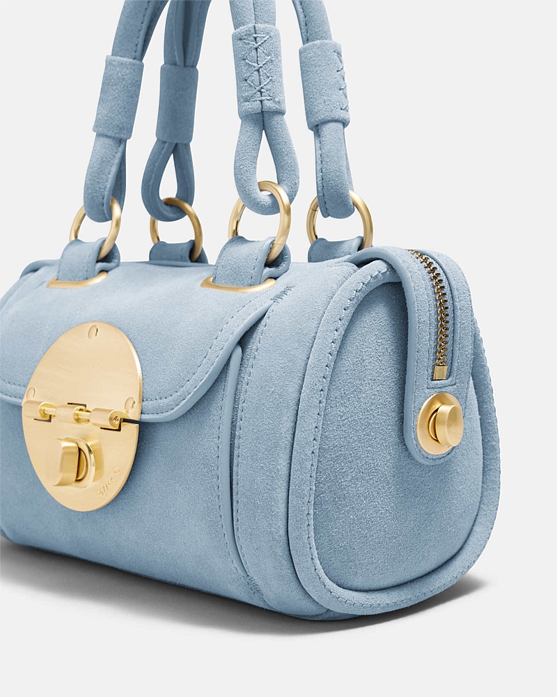 Turnlock Bowler Grab Crossbody Bag