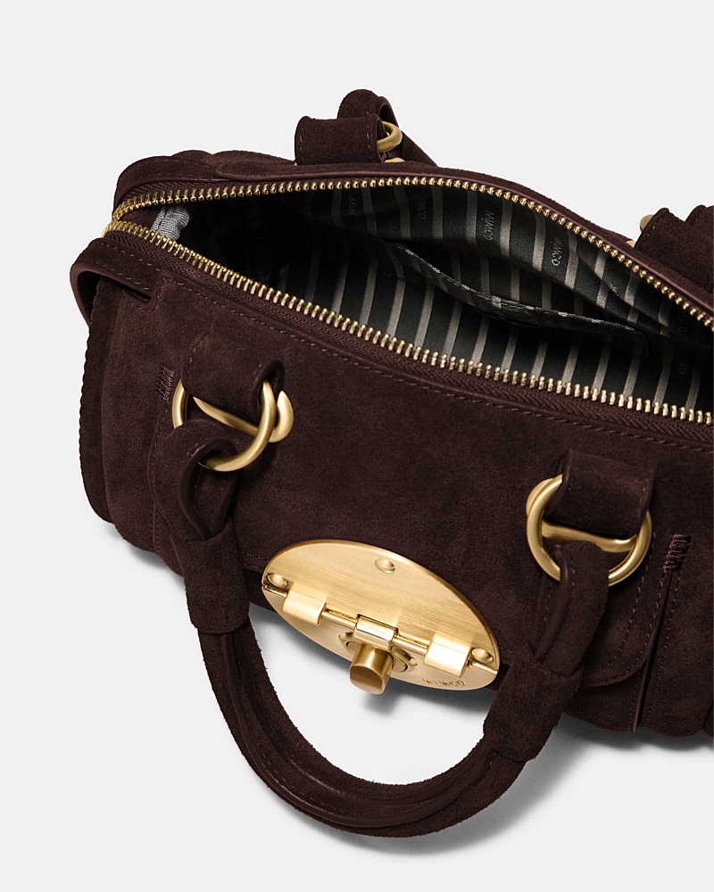 Turnlock Bowler Grab Crossbody Bag