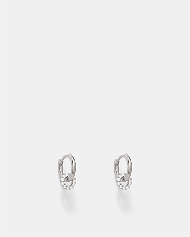 Nimbus Charm Hoop Earrings