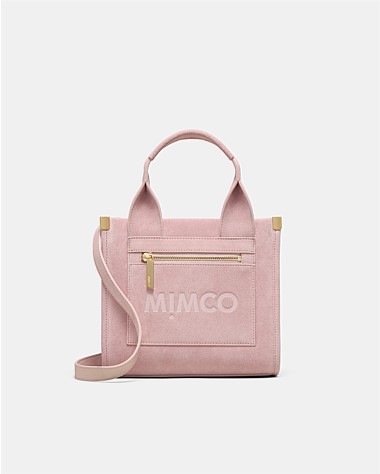 Patch Leather Mini Tote Bag