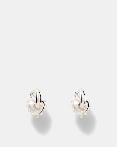 Adore Heart Hoop Earrings