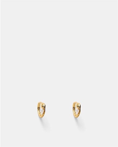 Shadow Huggie Earrings