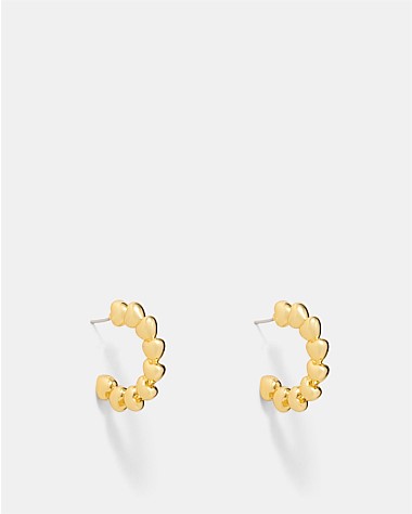 Fated Heart Hoop Earrings