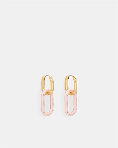 Linked Up Huggie Earrings