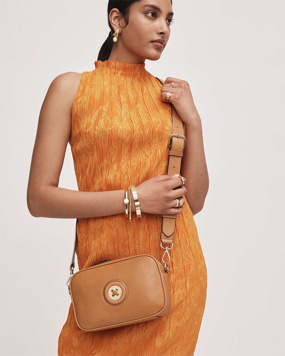 Caramel Mim Mazing Crossbody Bag Crossbody Bags Mimco