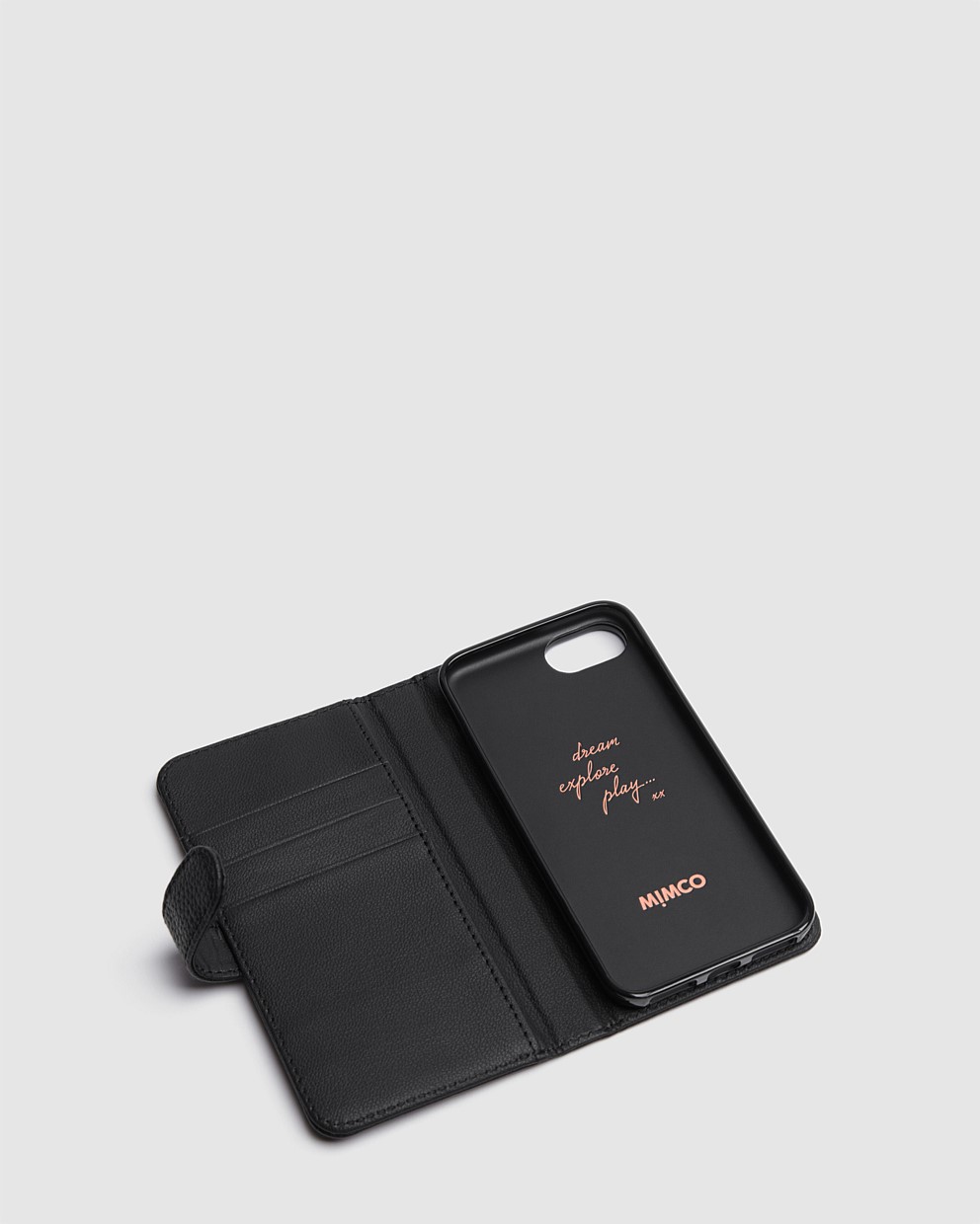 Black Rose Gold Hendrix Flip Case For Iphone Se-8-7-6S-6 - Sale