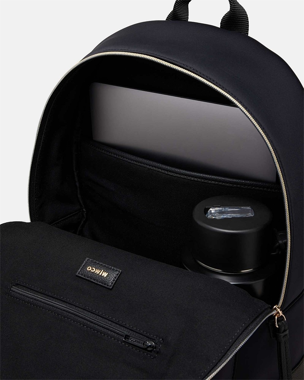 Black Light Gold Brunswick Backpack Bags Mimco